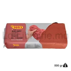 Pâte à modeler Jovi Air Dry Clay natural terracotta de 500 g, terre cuite naturelle