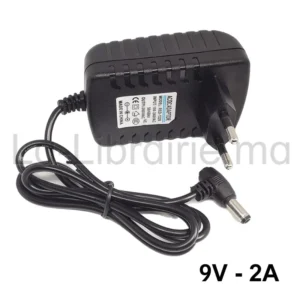 Chargeur alimentation secteur 9V 2A