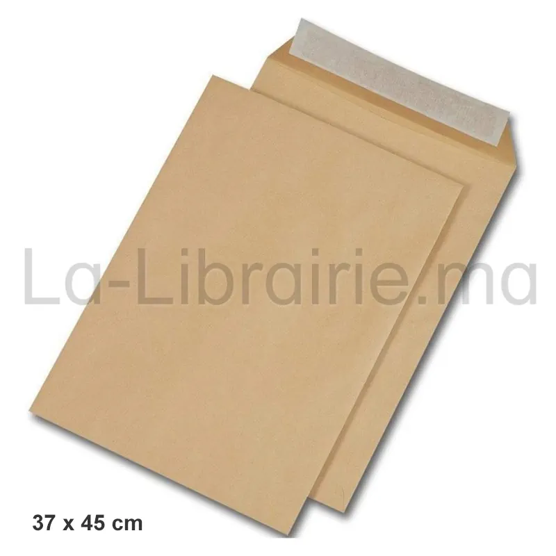 Enveloppe jaune grand format 37 x 45 cm