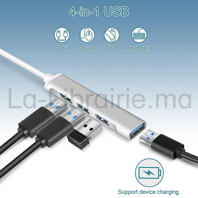 hub USB 3.0 ajoute 4 ports USB
