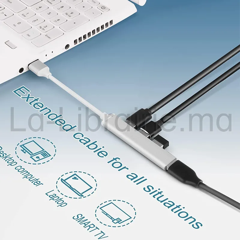 hub USB 3.0 ajoute 4 ports USB