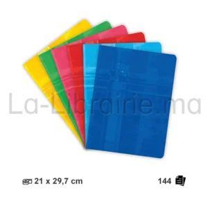 Cahier scolaire 144 pages grands carreaux (séyès) au format 21 x 29,7 cm