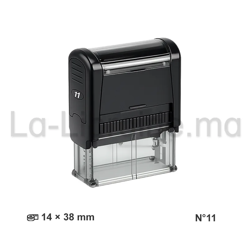 Cachet N°11 format 14 × 38 mm