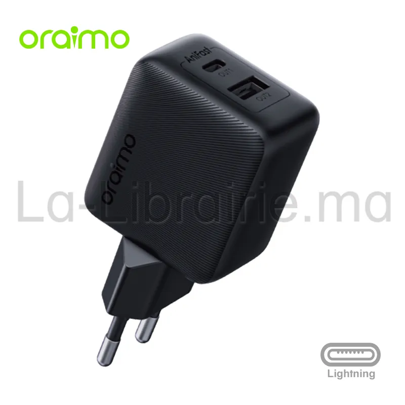Chargeur rapide Oraimo Cannon 18D OCW5183EL noir 18W