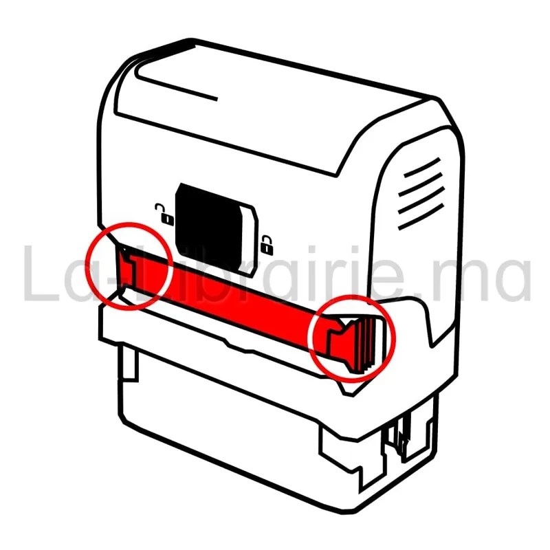 Cartouche d’encrage bleue pour tampon encreur automatique Trodat Printy