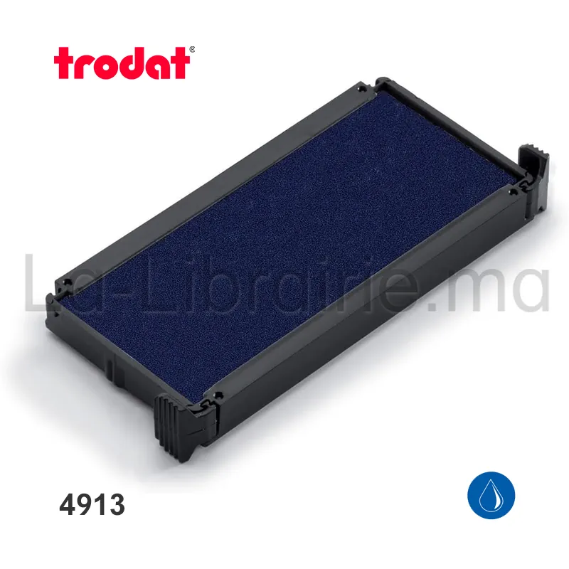 Cartouche d’encrage bleue pour tampon encreur automatique Trodat Printy