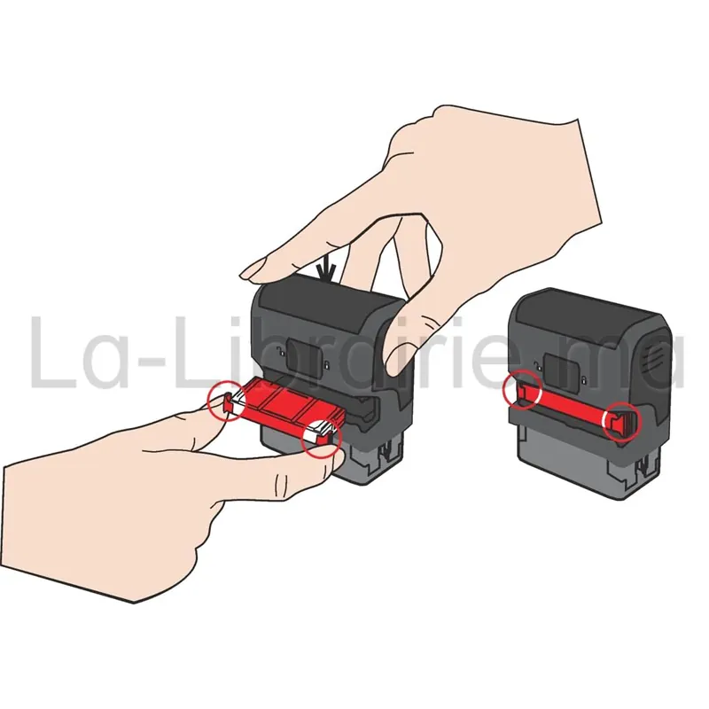 Cartouche d’encrage bleue pour tampon encreur automatique Trodat Printy