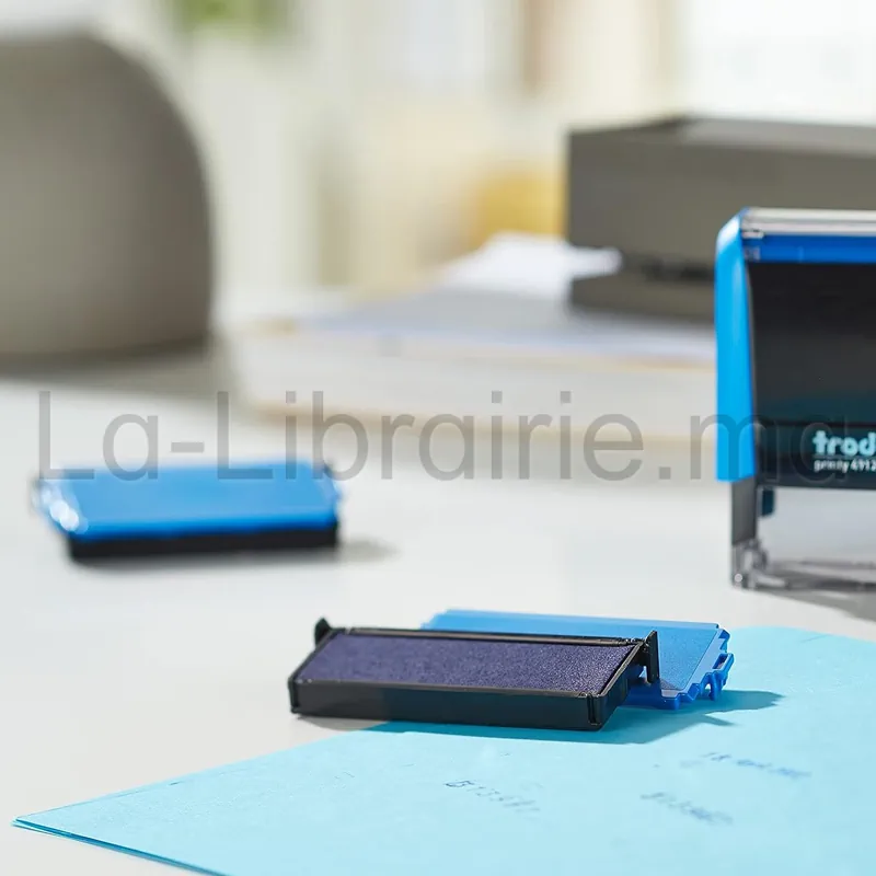 Cartouche d’encrage bleue pour tampon encreur automatique Trodat Printy