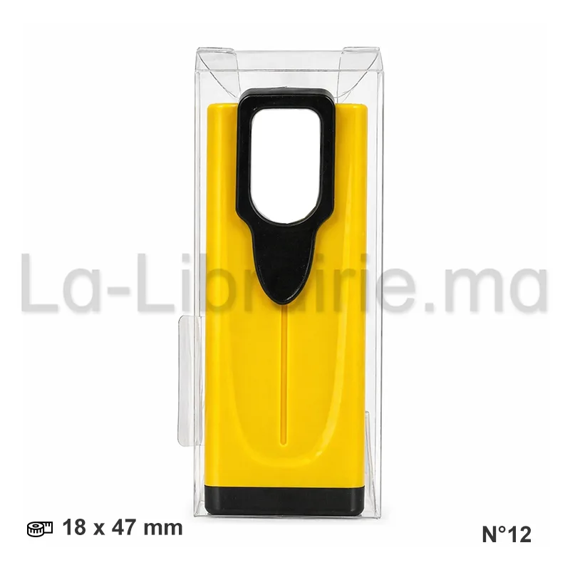 Cachet stylo auto-encreur N°12 format 18 x 47 mm