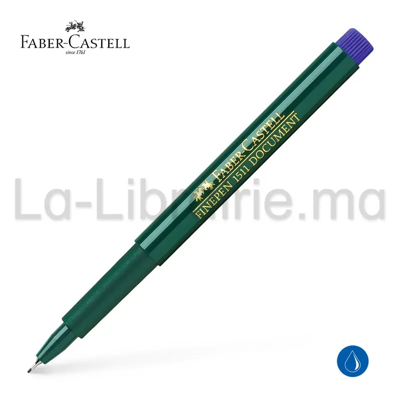 Feutre bleu Faber-Castell Finepen 1511 documents 0,4 mm