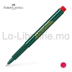 Feutre rouge Faber-Castell Finepen 1511 documents 0,4 mm
