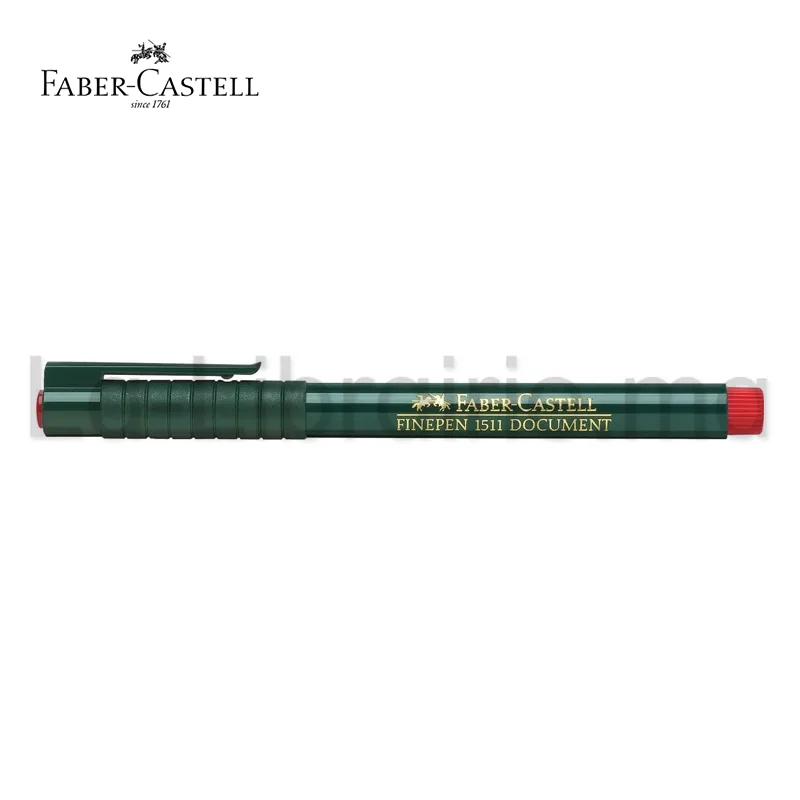 Feutre rouge Faber-Castell Finepen 1511 documents 0,4 mm