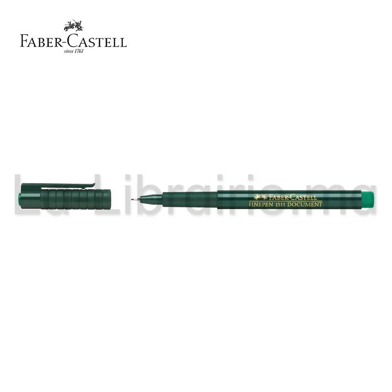 Feutre vert Faber-Castell Finepen 1511 documents 0,4 mm