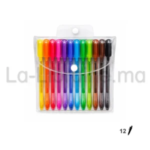 Pochette de 12 stylos couleurs Fifty