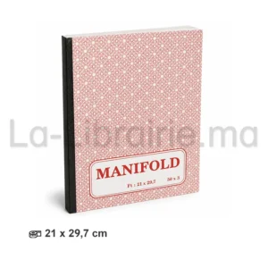 Manifold 3 exemplaires format A4 21 x 29,7 cm