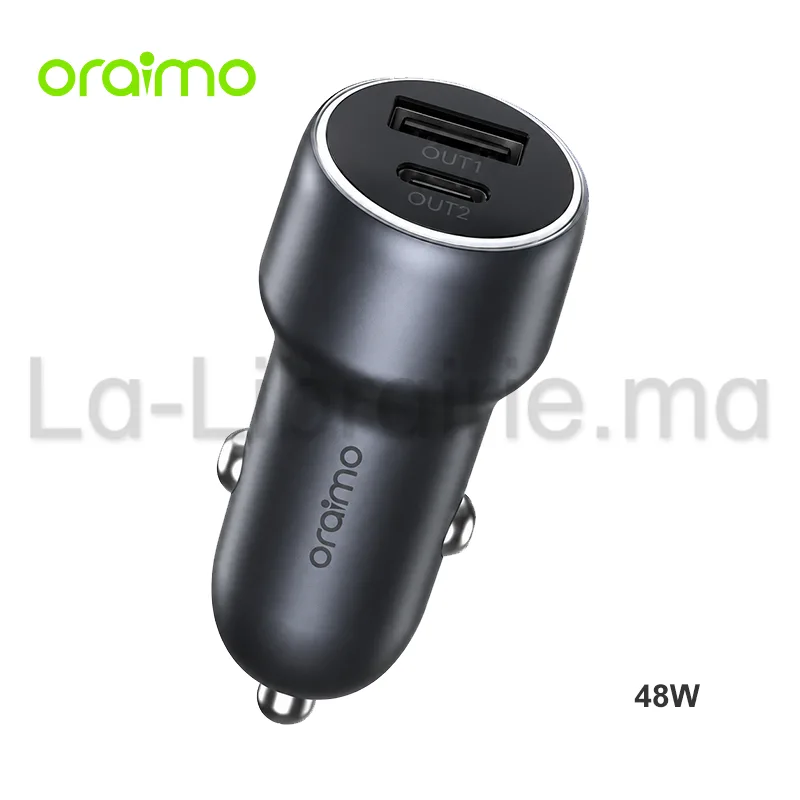Chargeur voiture Oraimo Bullet 48 Ultra Fast 48W
