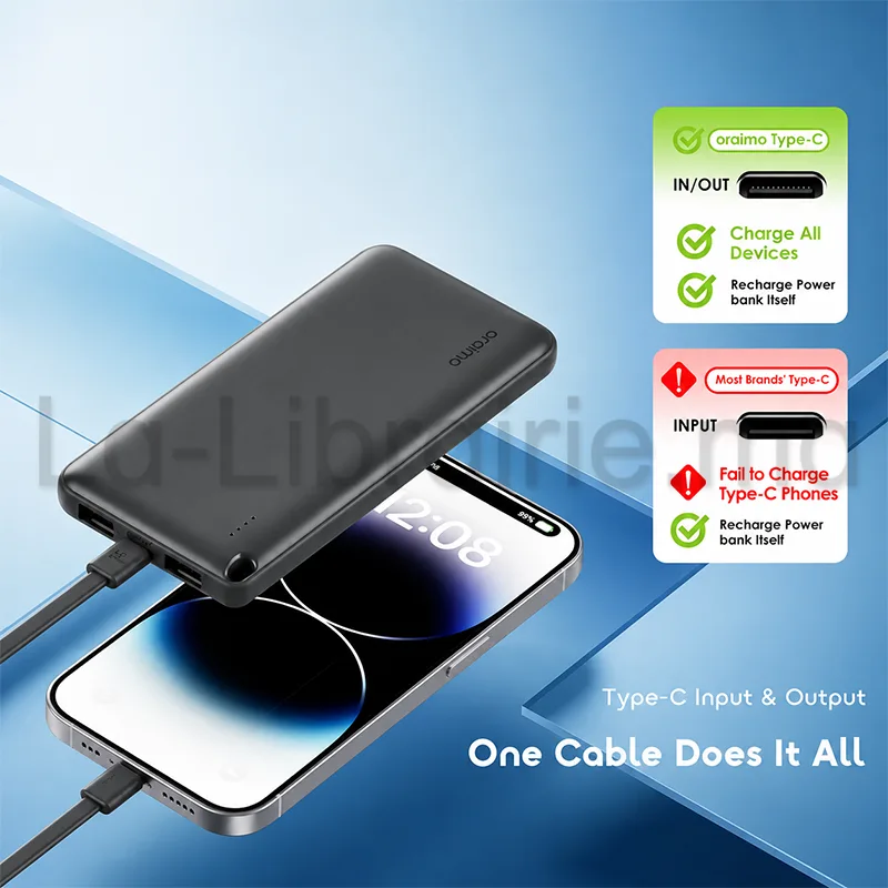 Power bank Oraimo PowerFlow L1 10000 mAh 15 W USB-C OPB-P1103