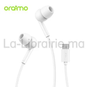 Écouteurs filaires Oraimo Conch 2C OEP 320C Optimized Deep Bass blancs