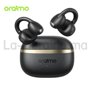 AirPods Oraimo OpenSnap OPN 373 à clipser noirs avec finition dorée
