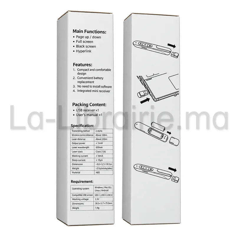Pointeur laser sans fil pour présentation
